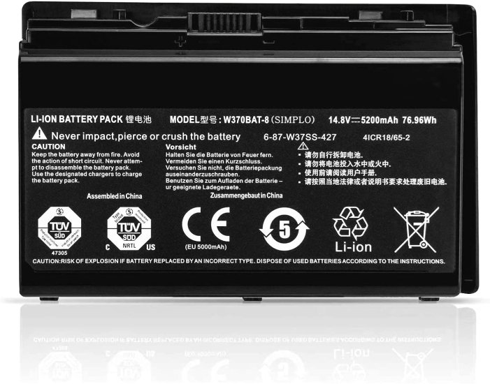 5200Mah Schenker XMG A522-9UD A522-7UJ A522-7AT A522-7EM Akku - zum Schließen ins Bild klicken