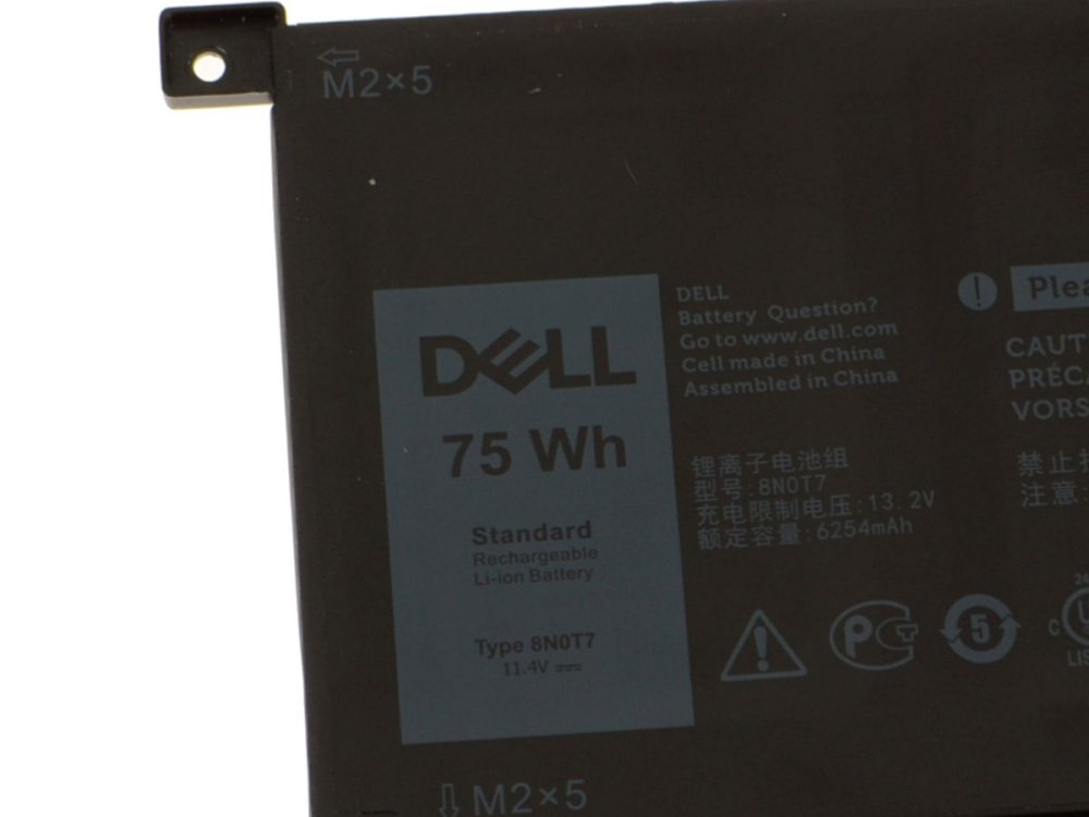 Original 6580mAh 75Wh 6 Zellen Akku Dell XPS 15 9575 P73F001