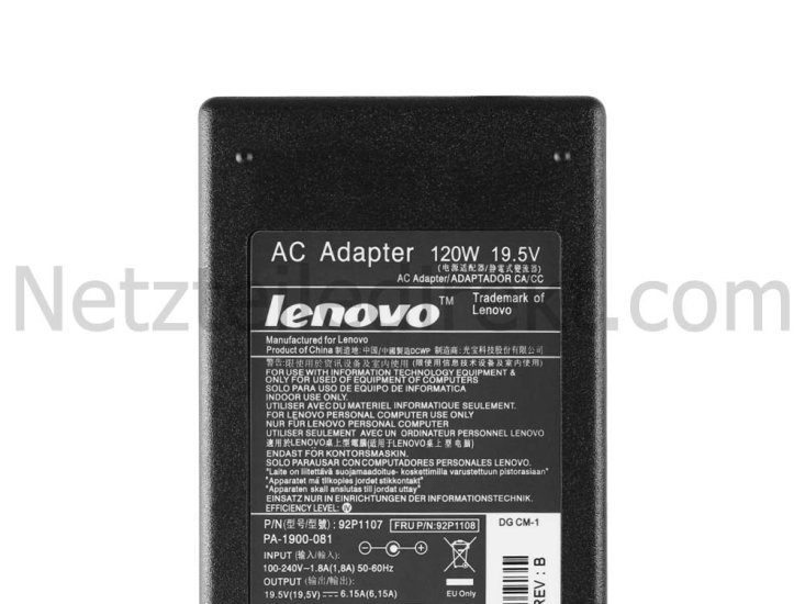 120W Genuine Lenovo C540-128 C540-129 C540-130 C540-131 Netzteil - zum Schließen ins Bild klicken