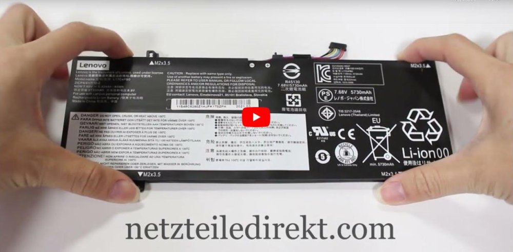 5928mAh 45Wh 4 Zellen Lenovo Flex 6-14ARR 81HA Akku