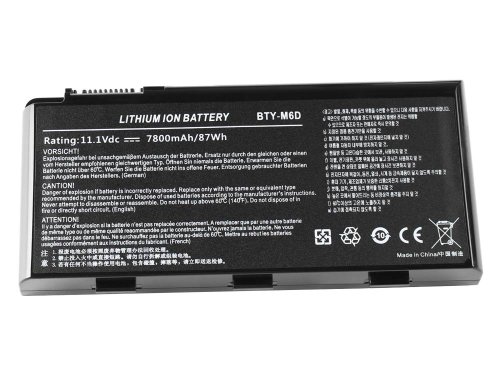 7800mah MSI GX70 Destroyer MS-176K Serie Akku