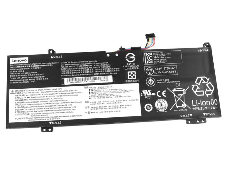 5928mAh 45Wh 4 Zellen Lenovo Flex 6-14IKB 81EM Akku - zum Schließen ins Bild klicken