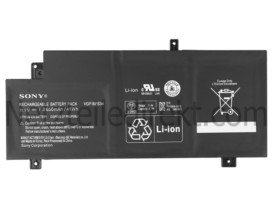 3650mAh Sony Vaio SVF14A15STB SVF14A15STP SVF14A15STS Akku