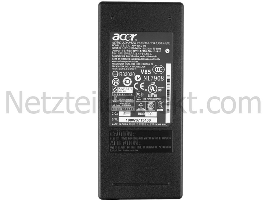 19V 4.74A Acer Aspire V3-571G-32354G50Makk Notebook Netzteil