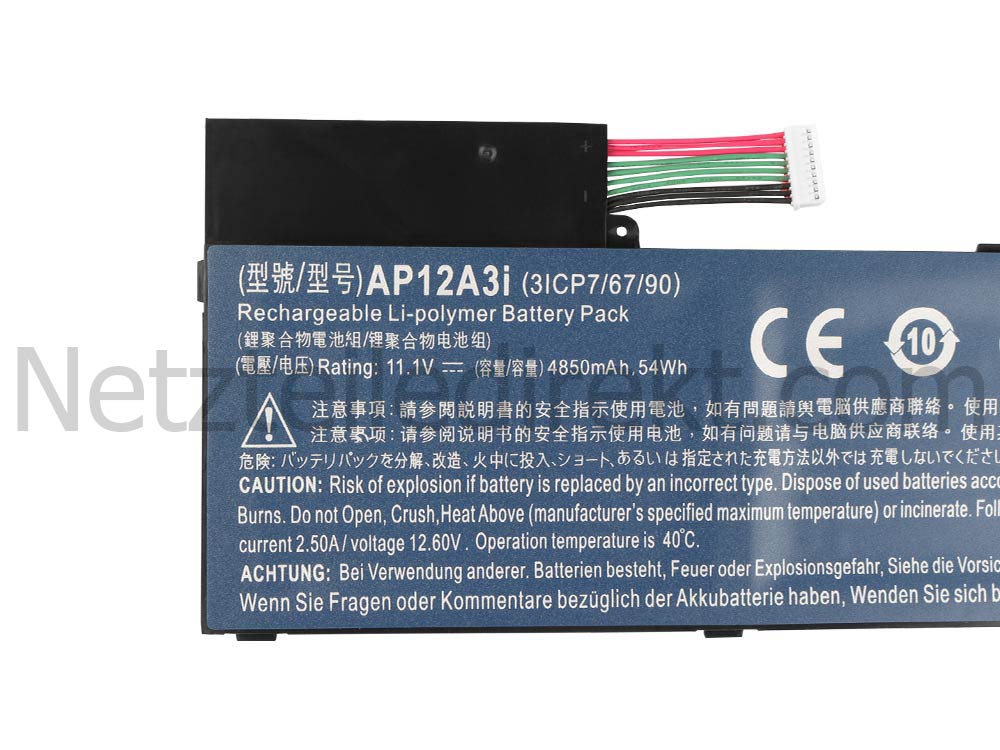 4850mah Acer AP12A3i AP12A4i 3ICP7/67/90 Akku