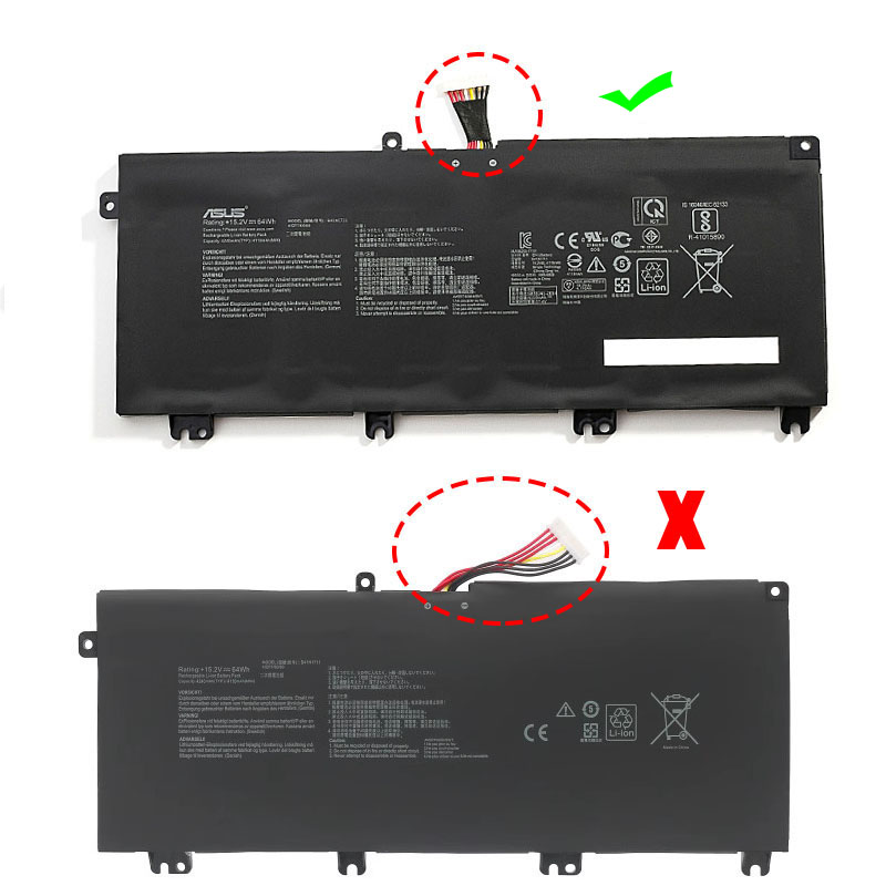 4110mAh 4240mAh 64Wh 4 Zellen Asus B41N1711 Akku