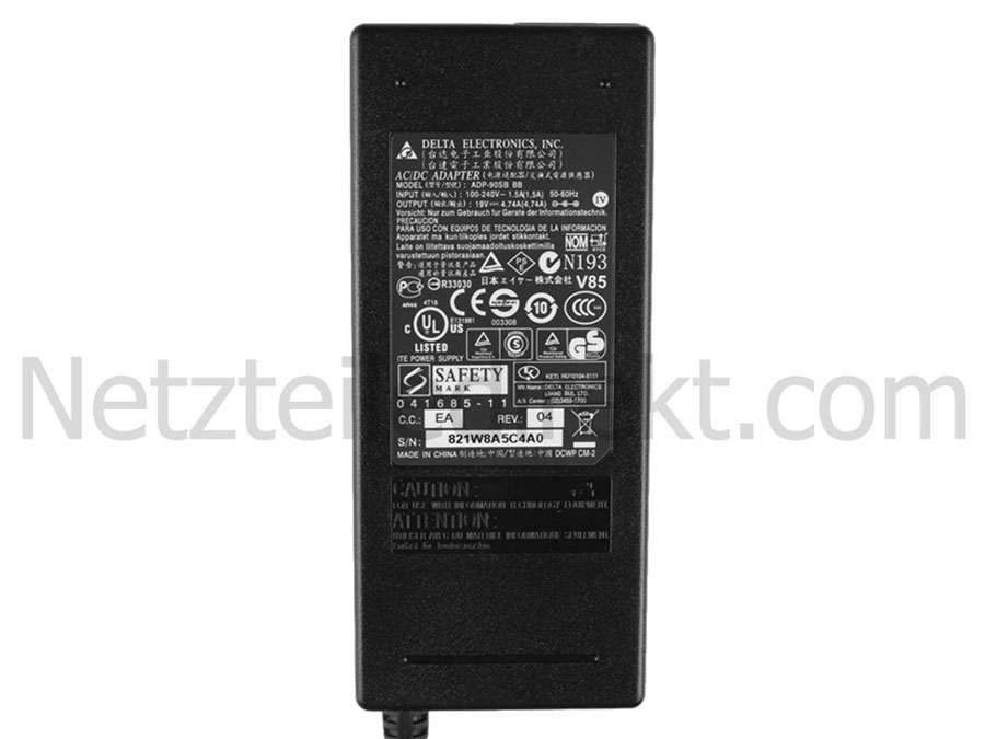 19V 4.74A 90W Clevo M766J M766JU M766S Notebook Netzteil