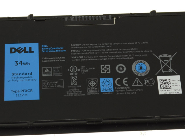 Original 34whr T19VW 451-BBFT Dell Latitude E7440 P40G B Akku