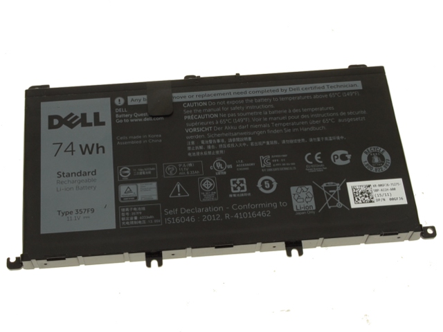 Original 6400mAh 74Wh 6-Zellen Akku Dell 00GFJ6