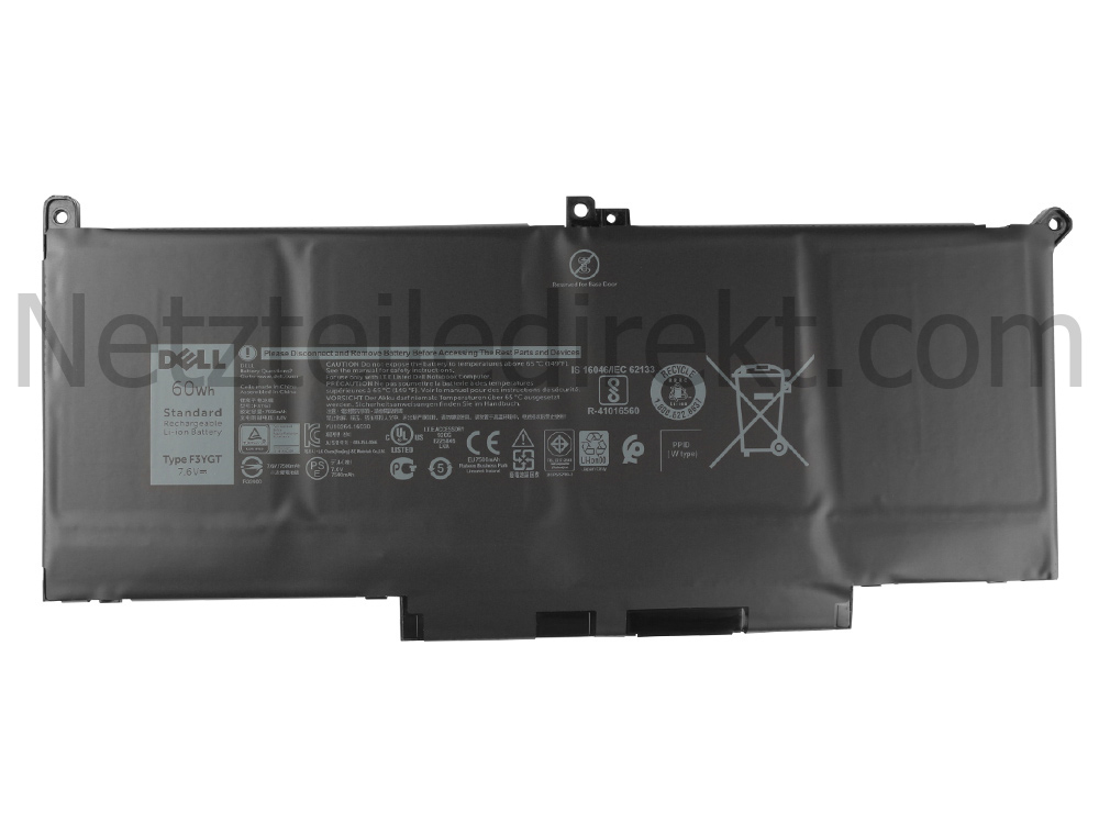 Original 7500mAh 60Wh 4 Zellen Akku Dell Latitude 7480 P73G001