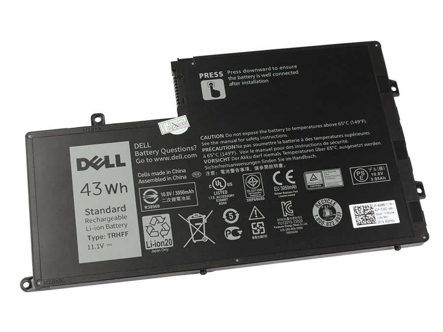 Original 43Wh 3800mAh 3-Zellen Akku Dell 1V2F6