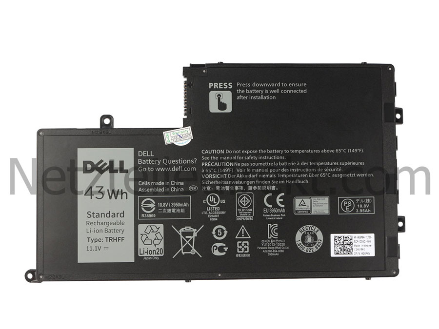 Original 43Wh 3800mAh 3-Zellen Akku Dell 1V2F6