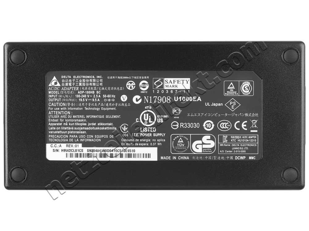 180W Netzteil msi Delta ADP-180NB BC N17908 U1000EA