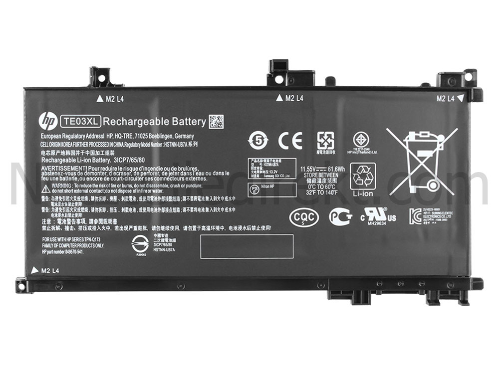 Original 5150mAh 61.6Wh Akku HP TE03XL HSTNN-UB7A TPN-Q173