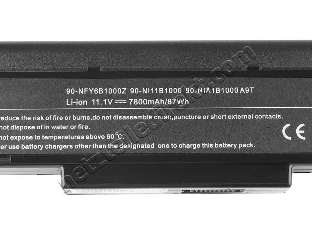 7200mAh 9 Zellen MSI GX623-611NL Akku