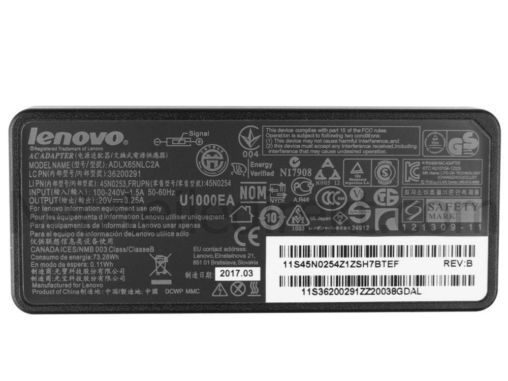 Original 65W Lenovo ThinkPad Tablet Dock 0A33961 Ladegerät