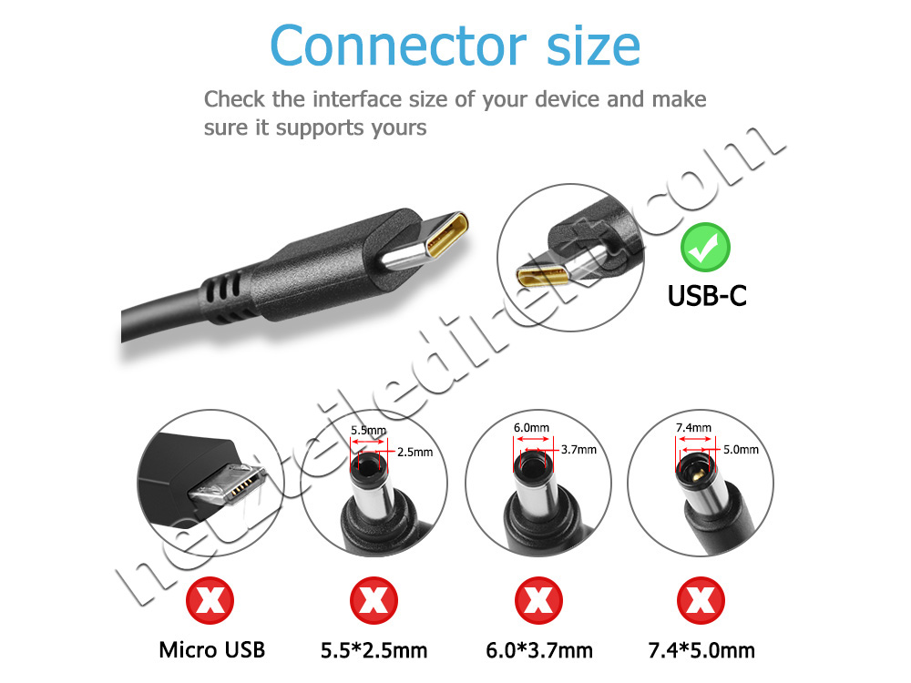 Original 65W USB-C Lenovo Yoga S730-13IWL 81J0 Netzteil + Ladekabel