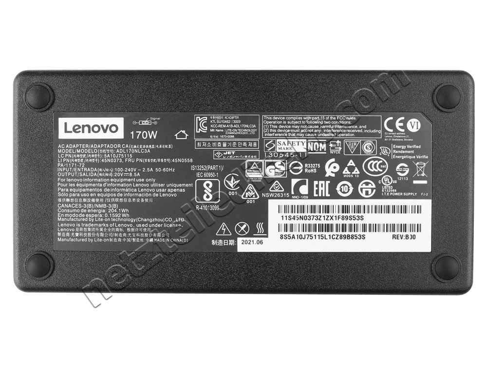 170W Lenovo 45N0111 36200232 36200401 Delta ADP-170BB B Netzteil