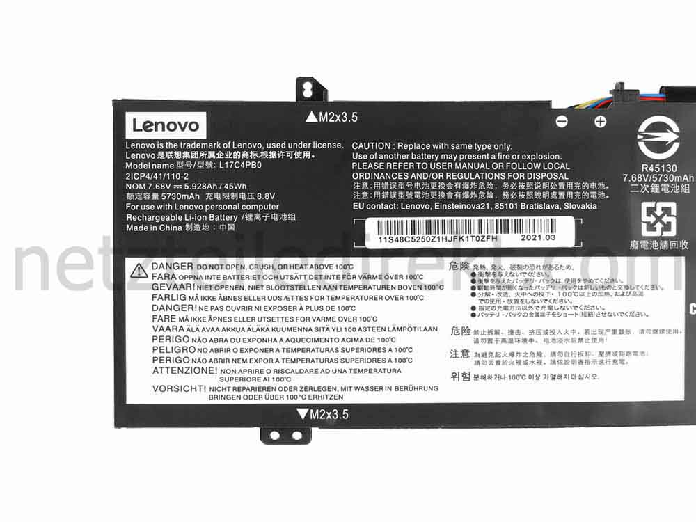 5928mAh 45Wh 4 Zellen Lenovo Flex 6-14ARR 81HA Akku