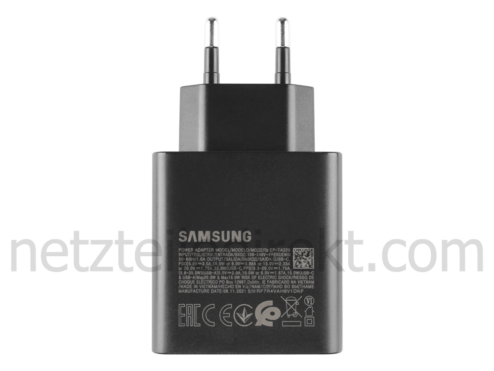 Original 35W USB-C Samsung EP-TA220 Netzteil Ladegerät