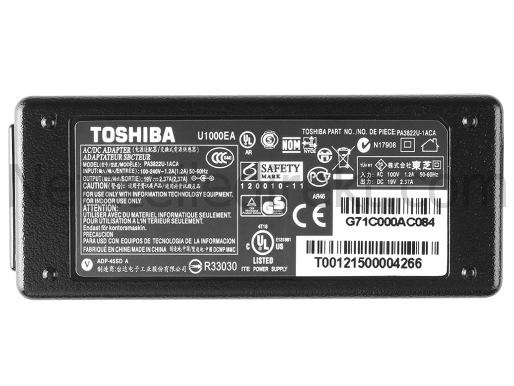 19V 2.37A Toshiba Satellite U925T-S2300 Netzteil