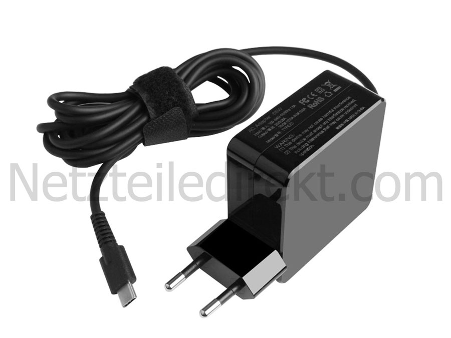 65W USB-C Netzteil Ladegerät Toshiba Portege X30-D-12Q