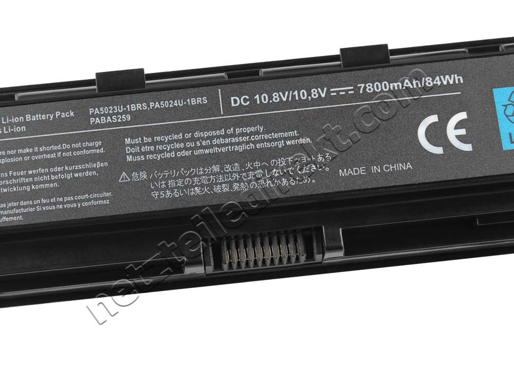 7800mah Toshiba Satellite A50-A-12M A50-A-12P Akku