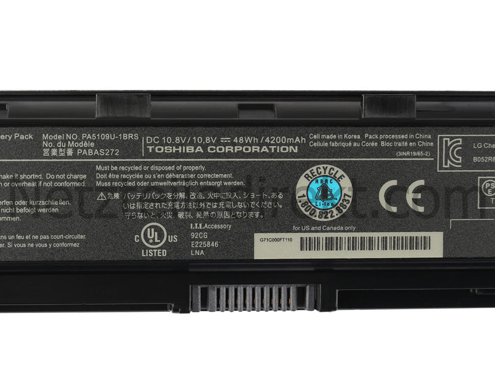 4200mah Toshiba Satellite C70-A C70D-A C75-A Akku